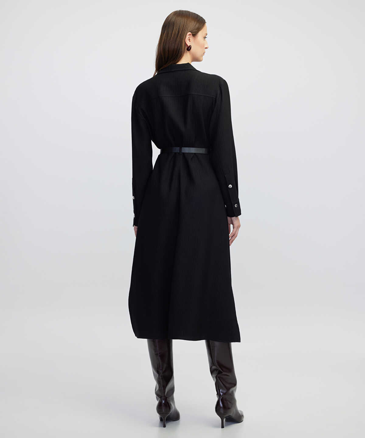 Belted Shirt Dress