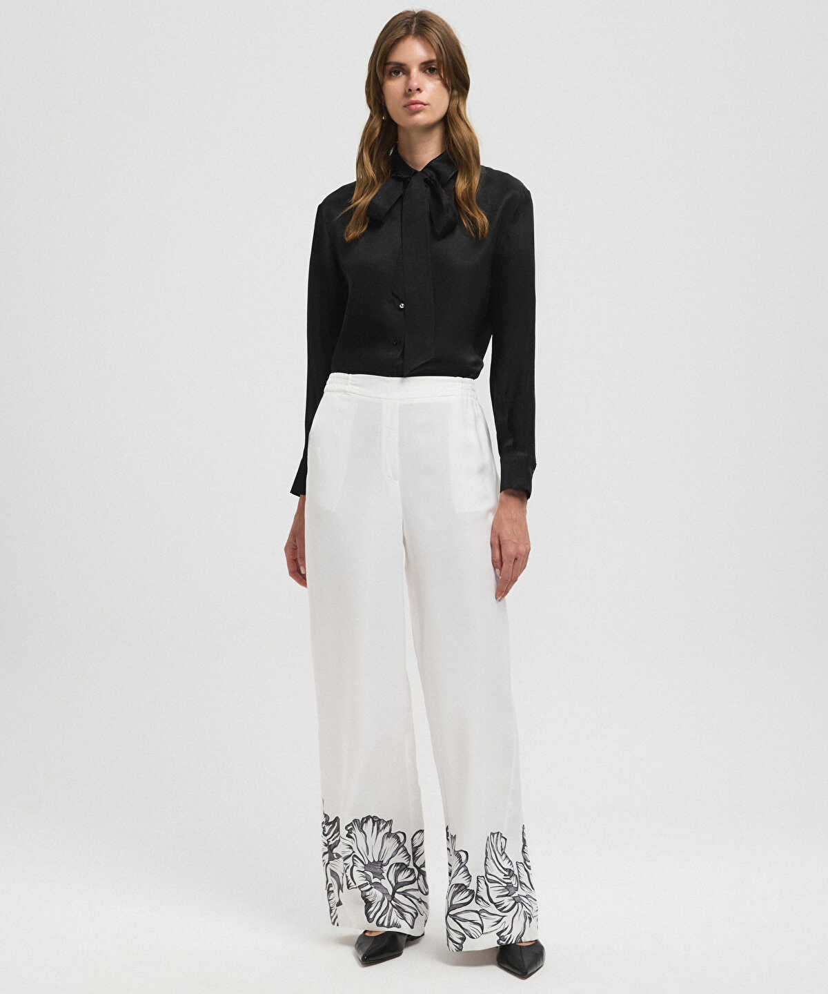 Floral Print Trousers
