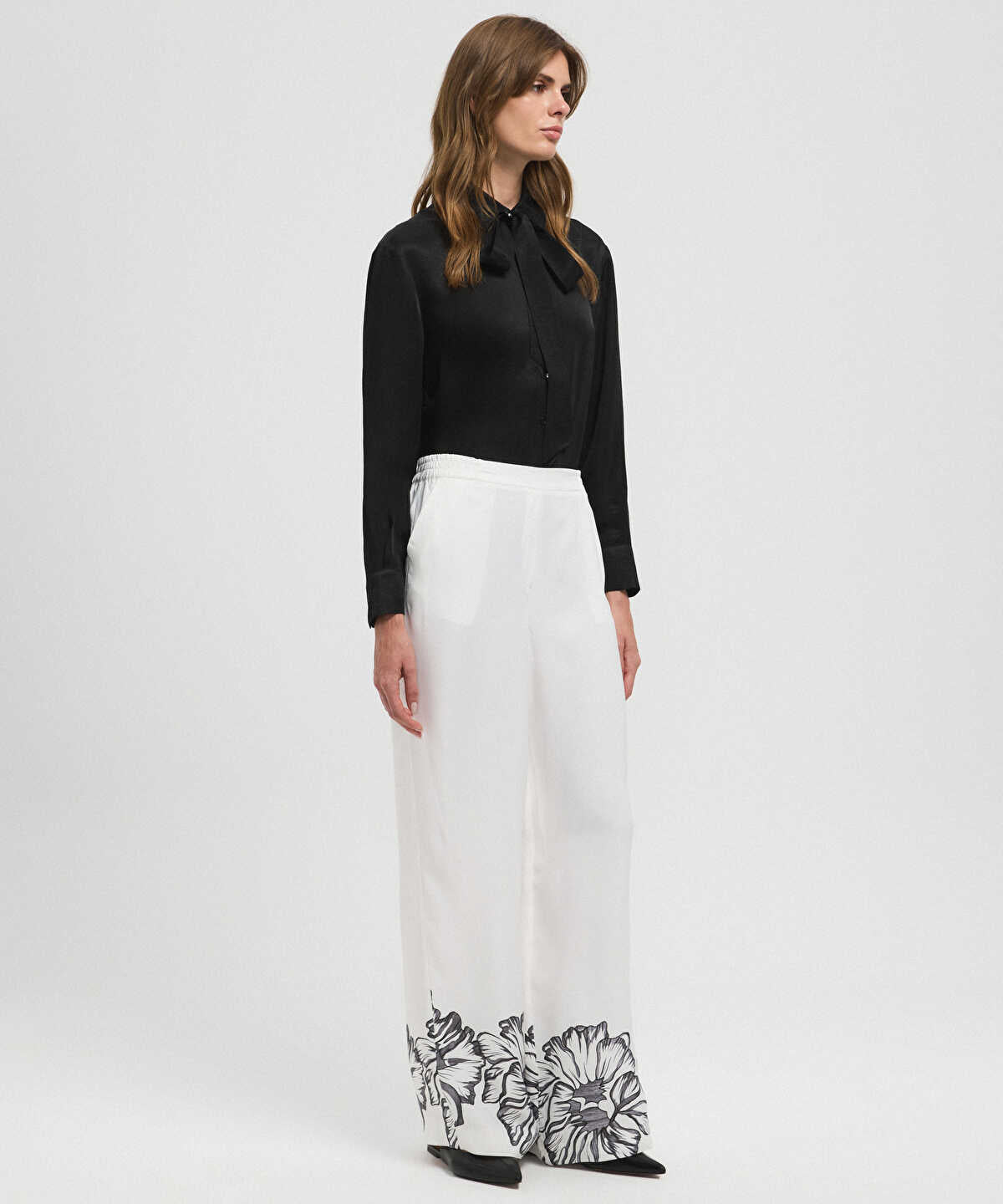 Floral Print Trousers