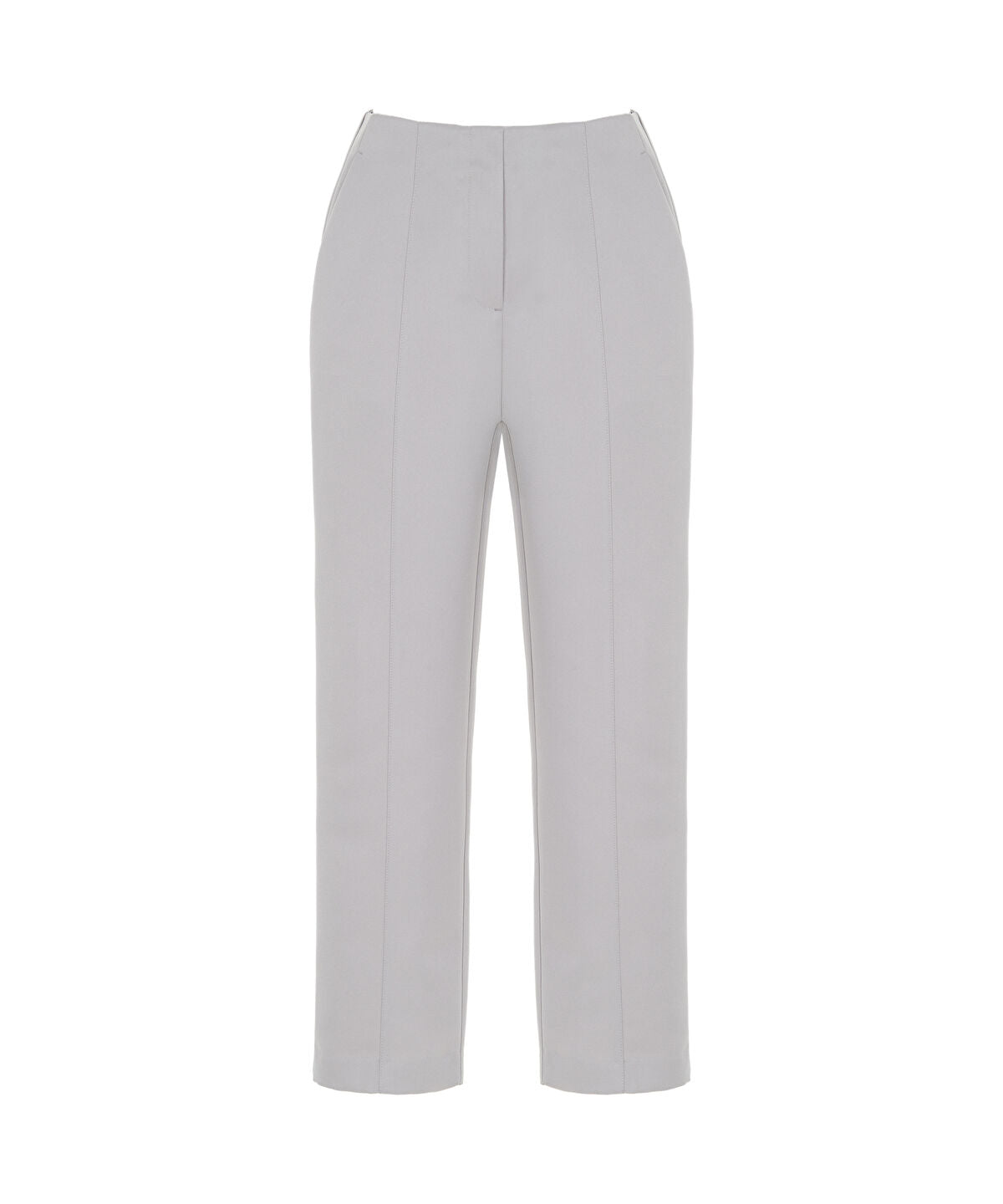 High-Waist Carrot Fit Trousers