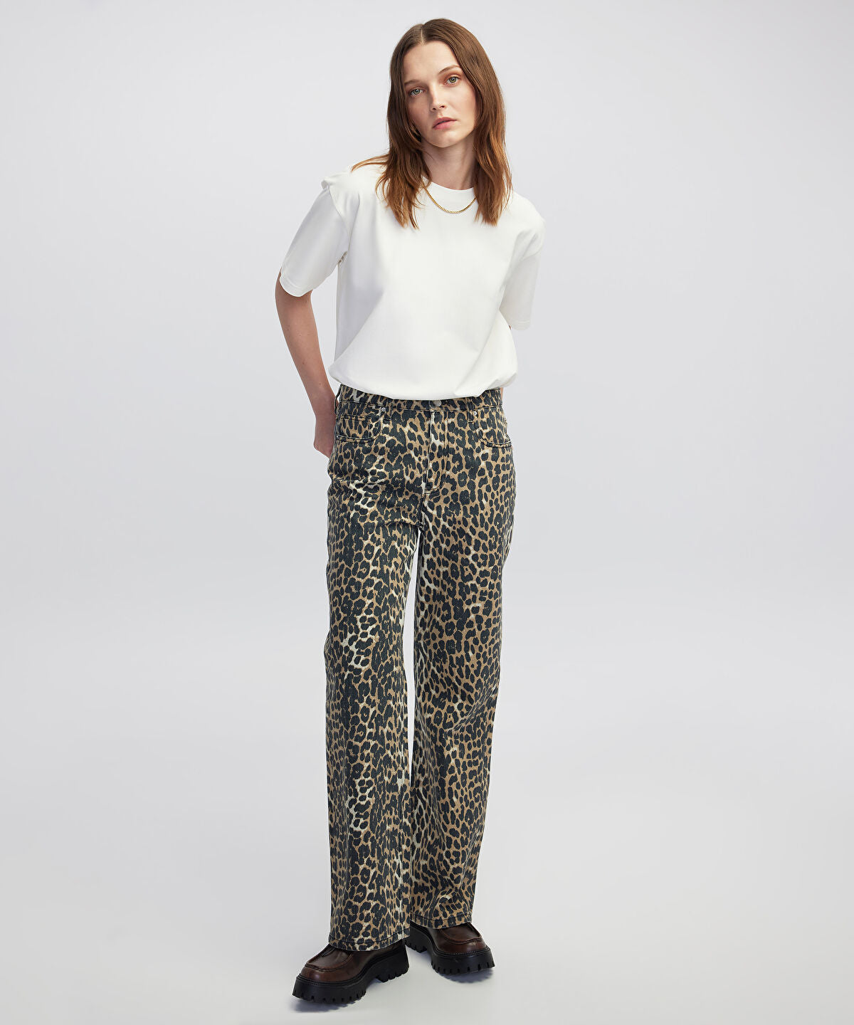Leopard Print Trousers