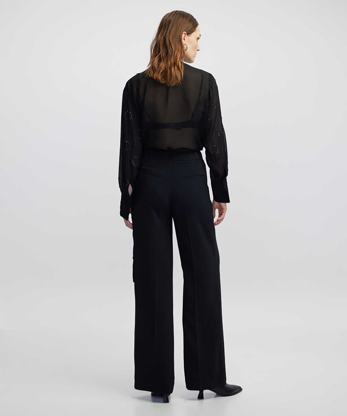 Contrast Belt Trousers