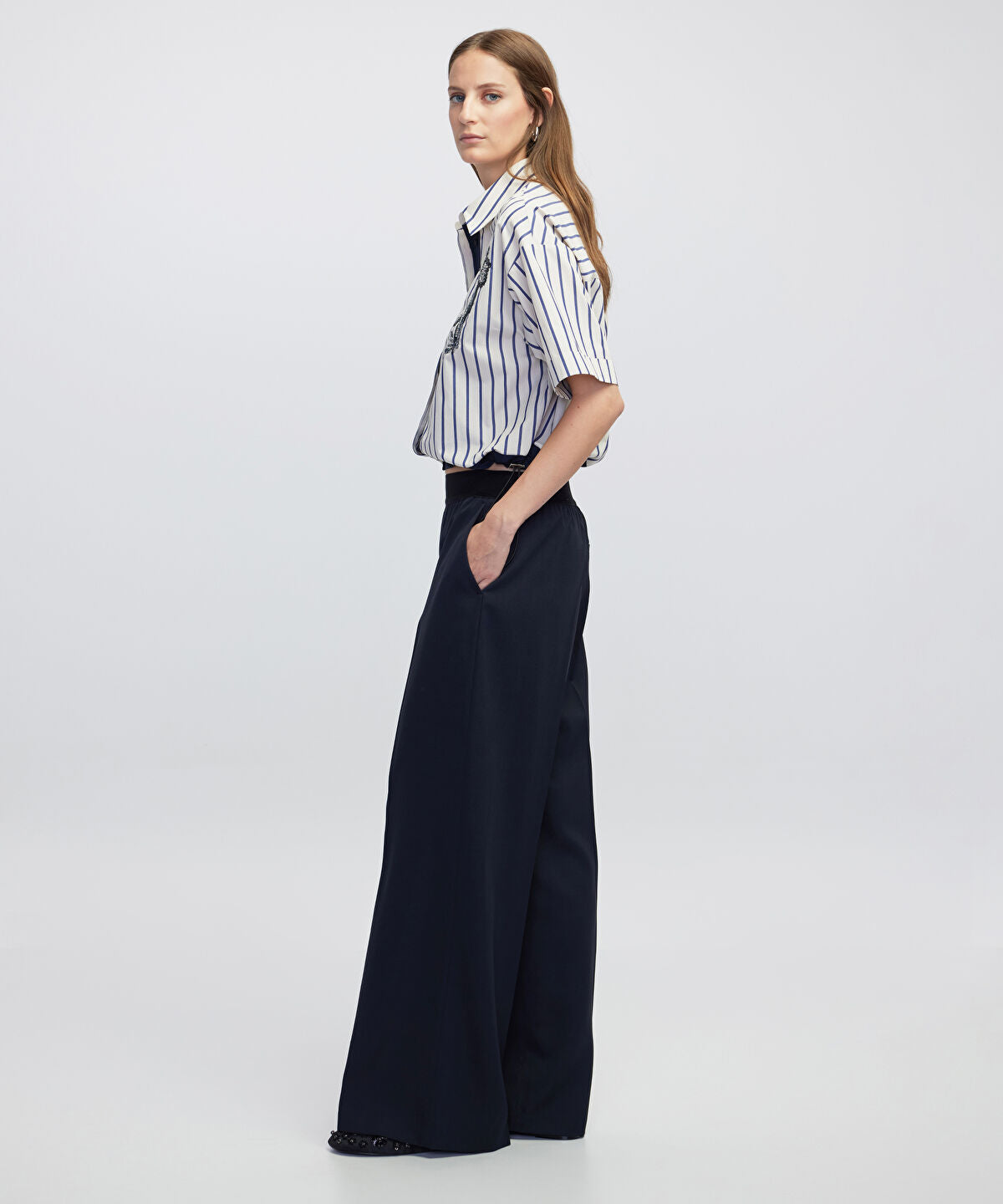Mixed Media Trousers