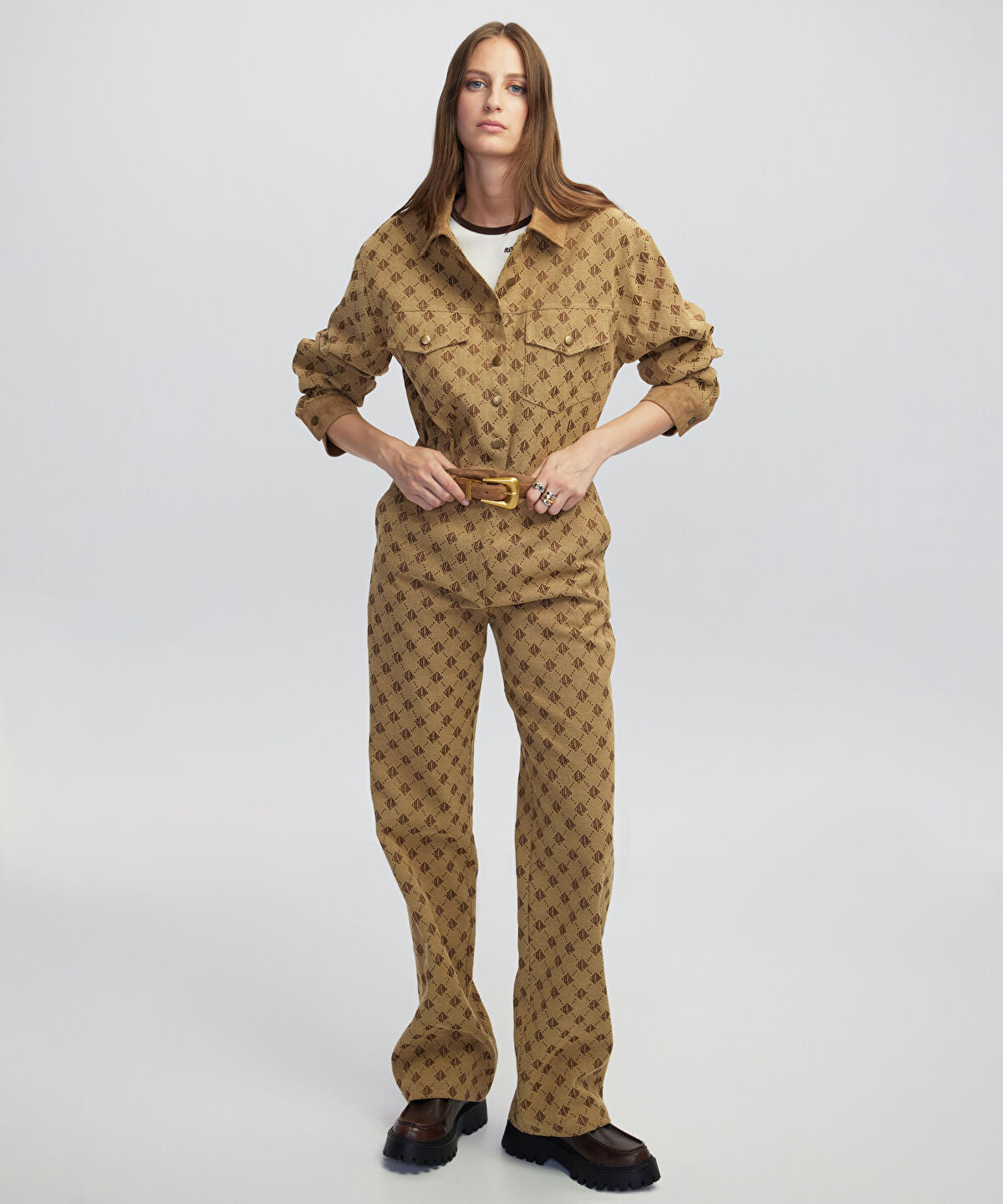 Monogram Jacquard Trousers