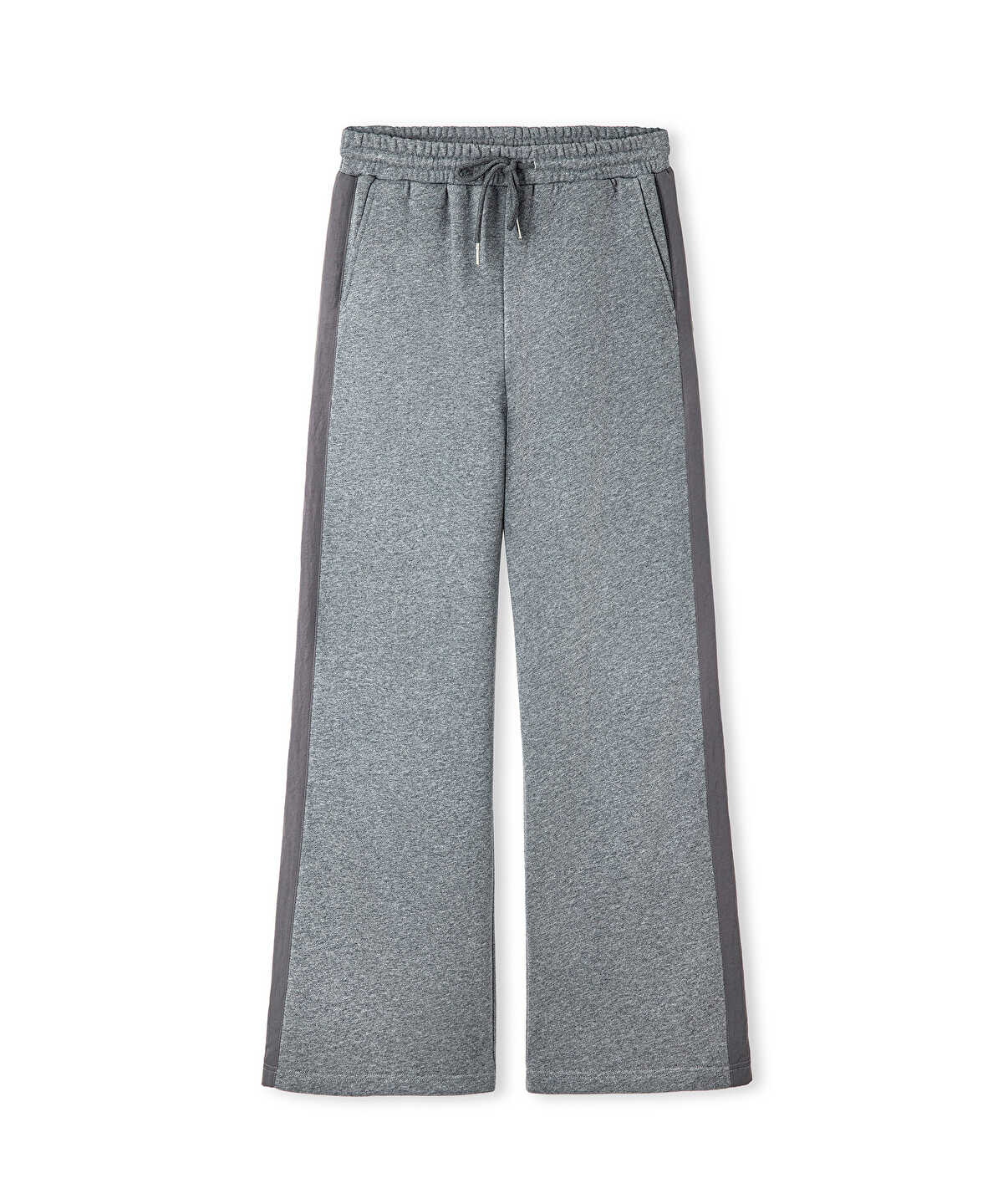 Color-Block Wide-Leg Trousers