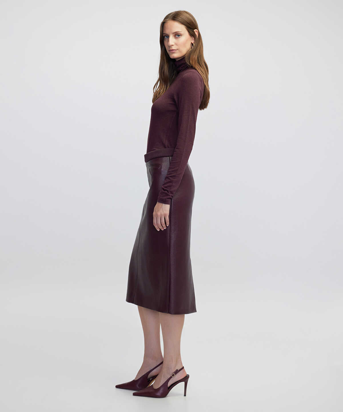 Leather-Effect Skirt