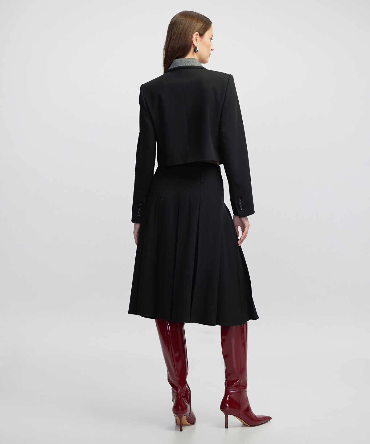 Pleated Midi Skirt
