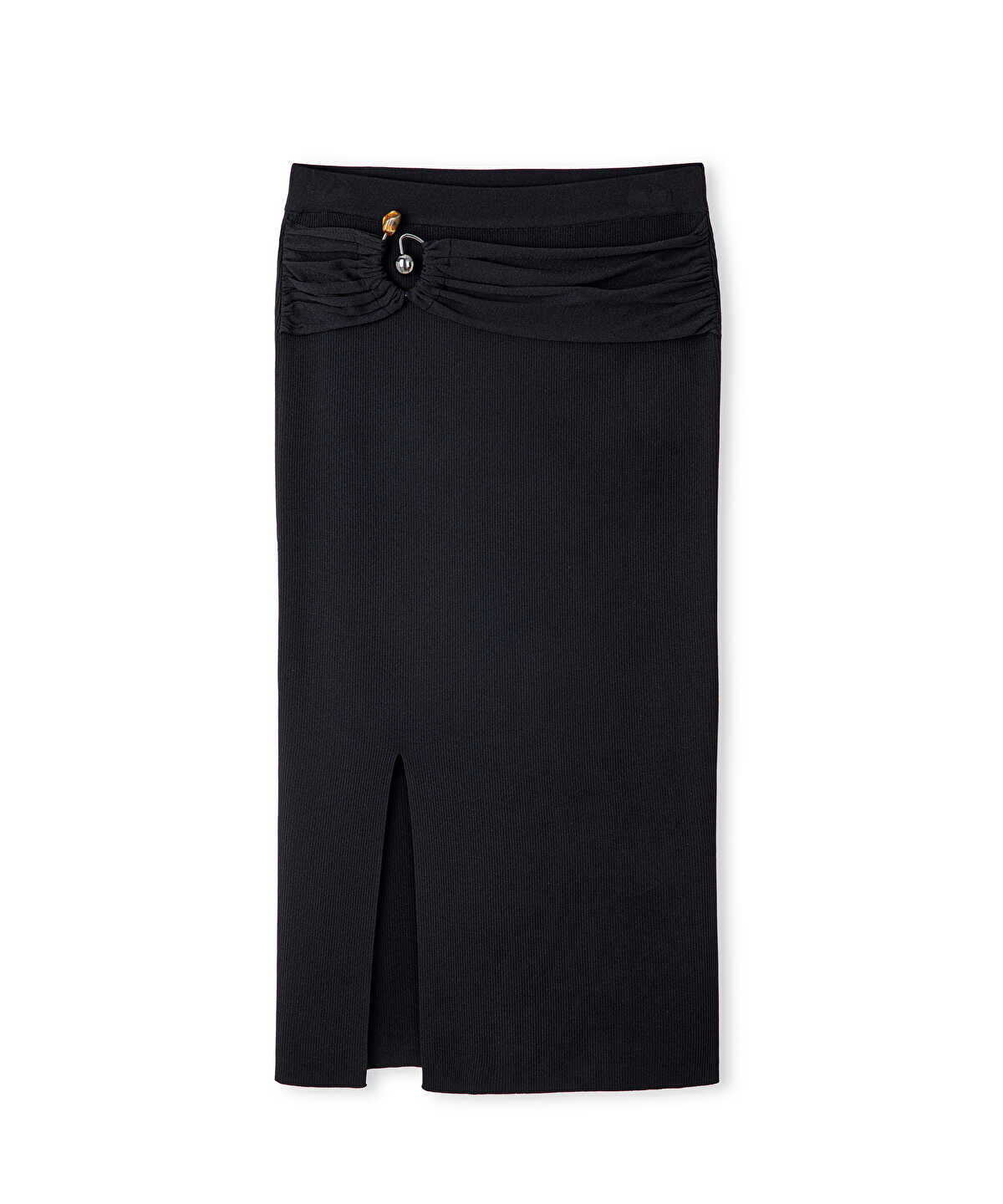 Belted Knit Skirt