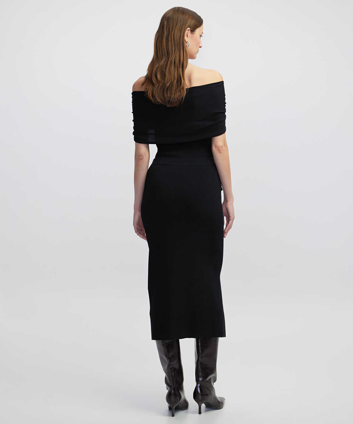 Belted Knit Skirt