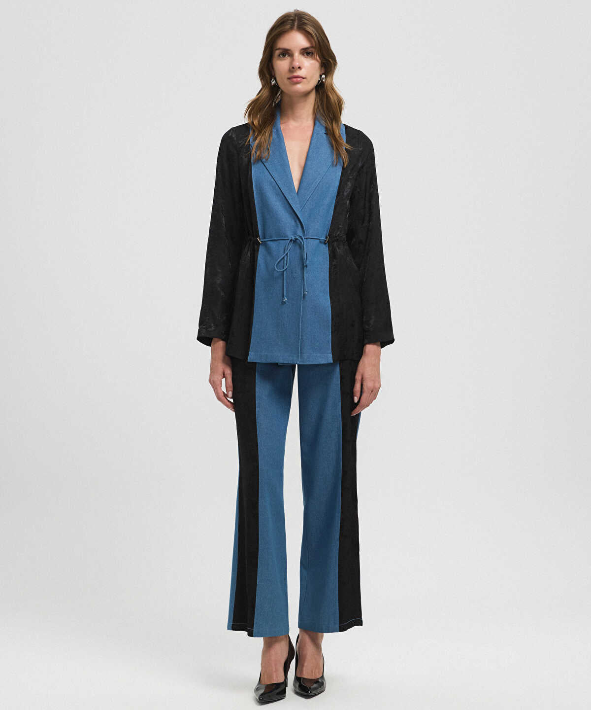 Mixed Color-Block Jacket