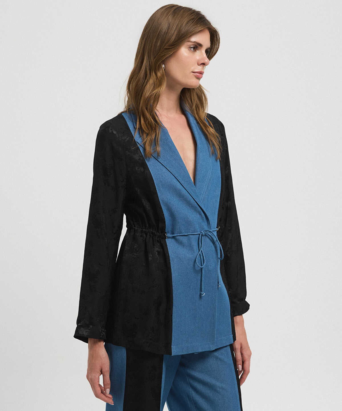 Mixed Color-Block Jacket