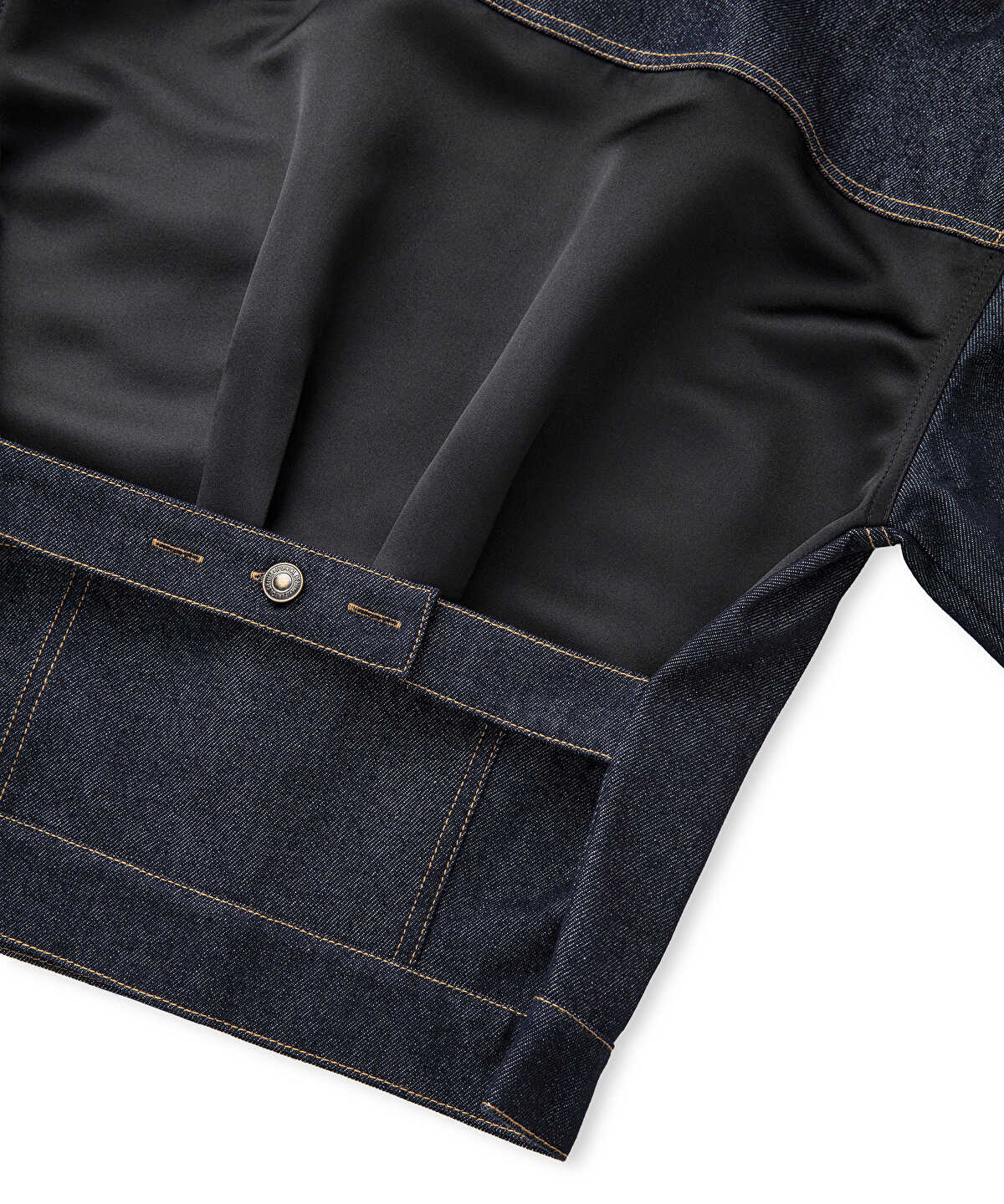 Mixed Media Denim Jacket
