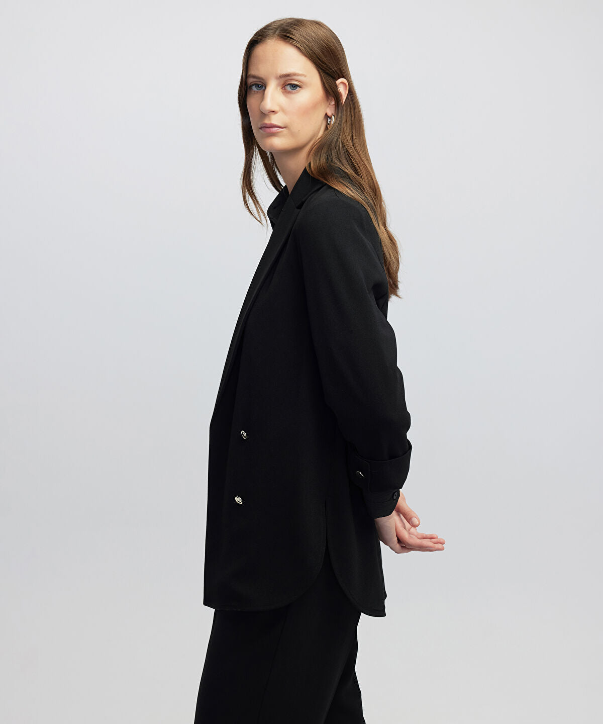 Unlined Jacket with Buttons