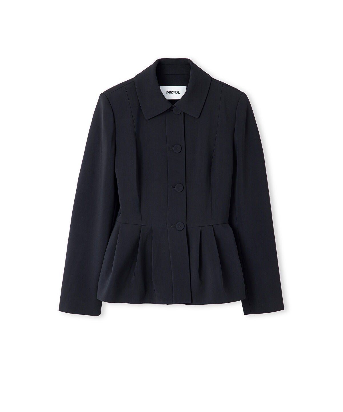 Pleated Peplum Jacket