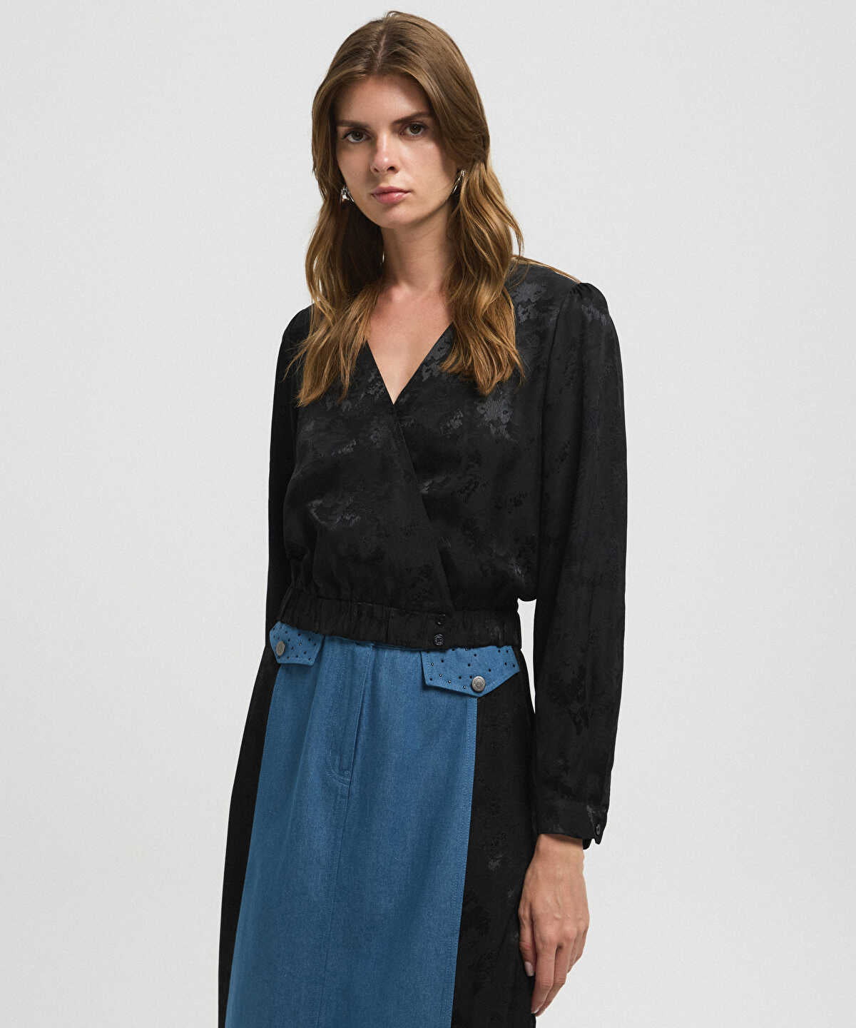 Jacquard Blouse