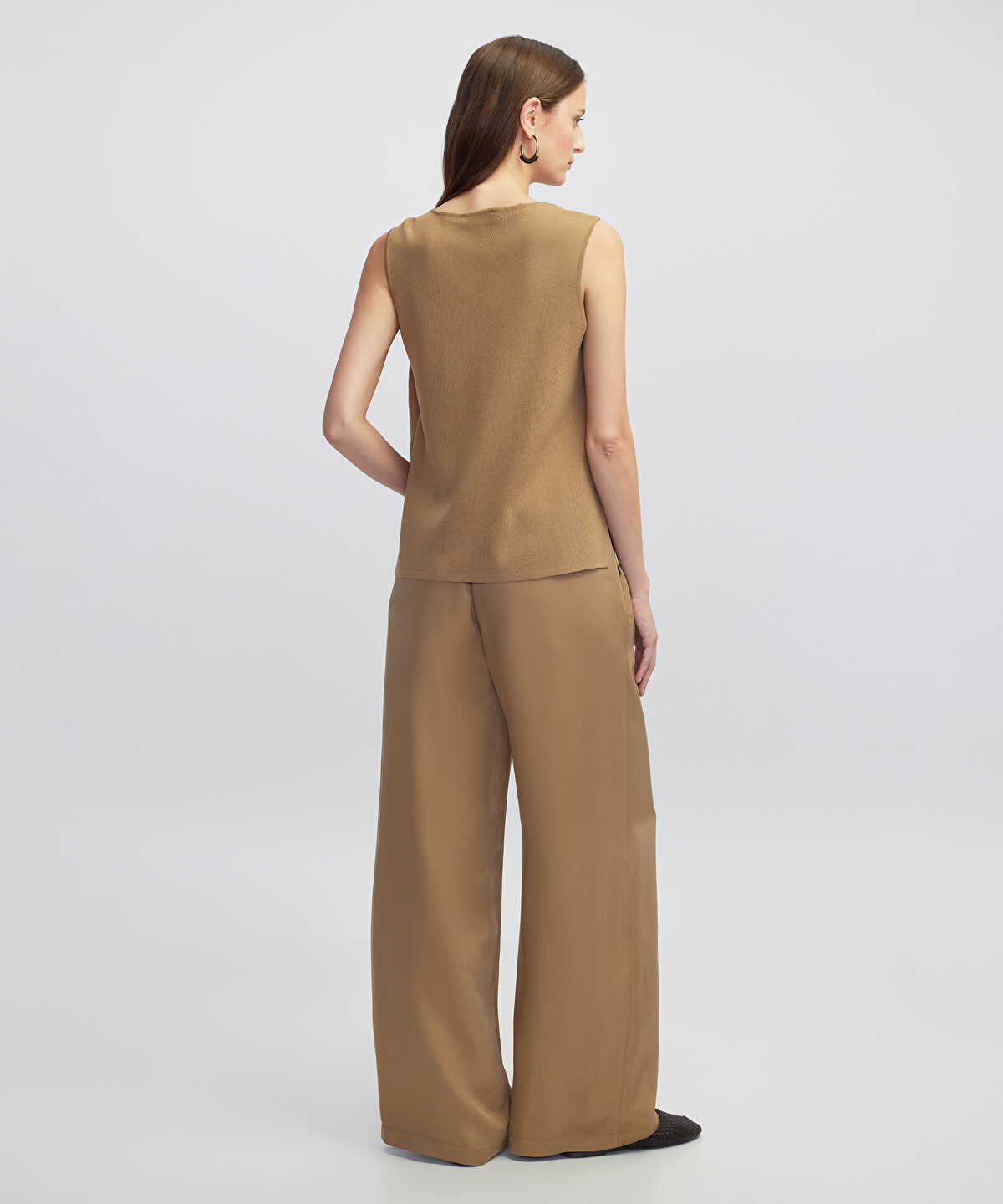 Mixed Blouse with Buckle