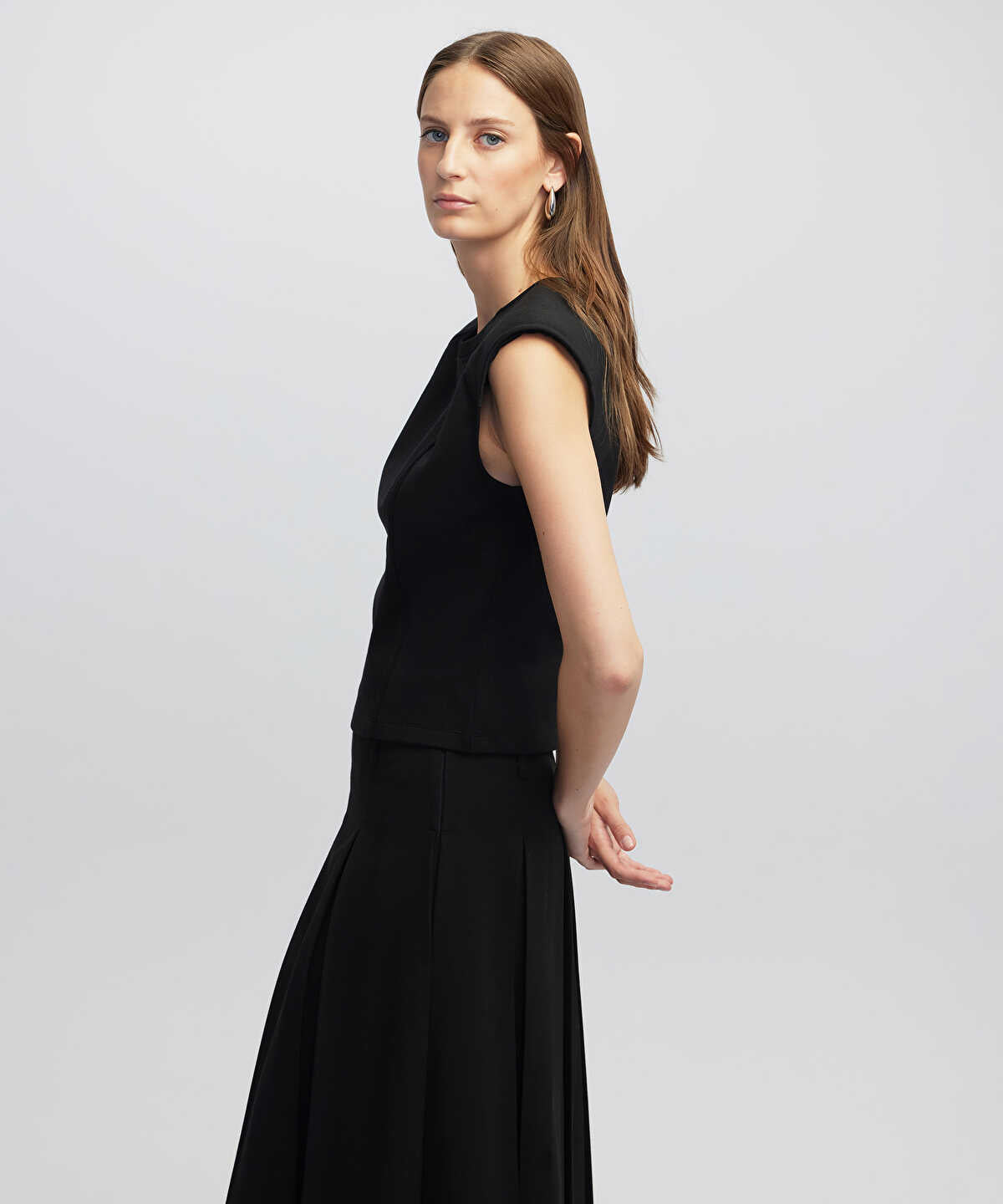 Blouse with Shoulder Pads