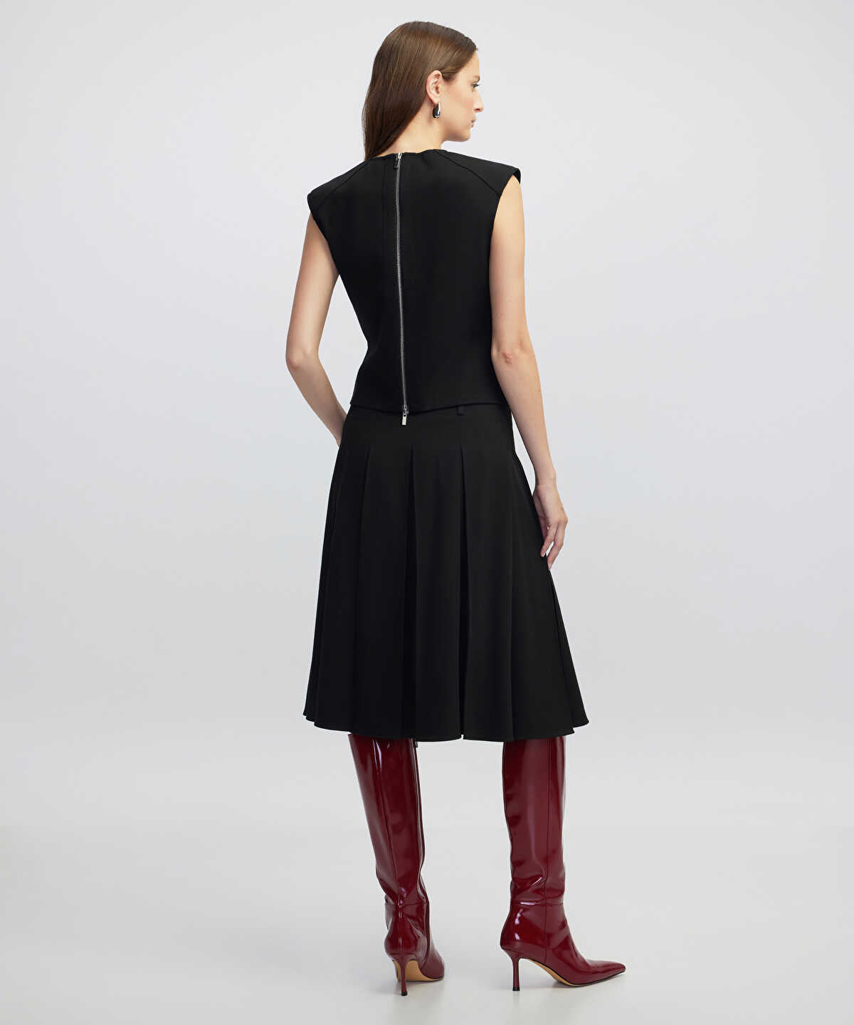 Blouse with Shoulder Pads