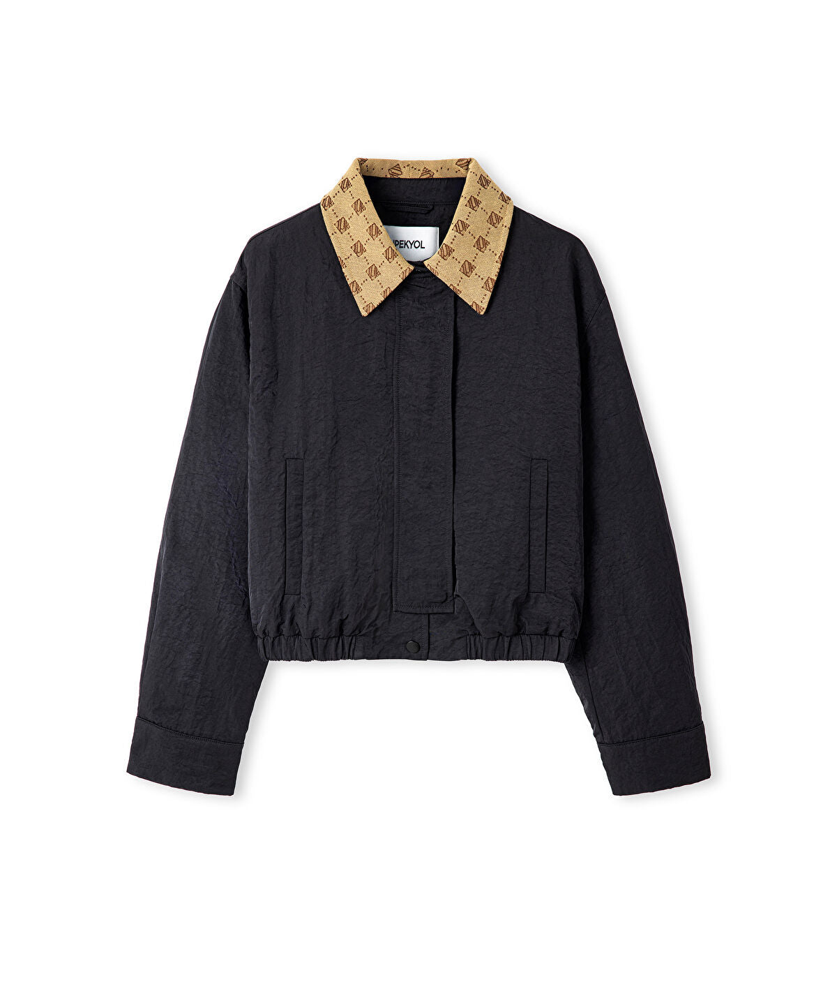 Monogram-Collared Bomber Coat