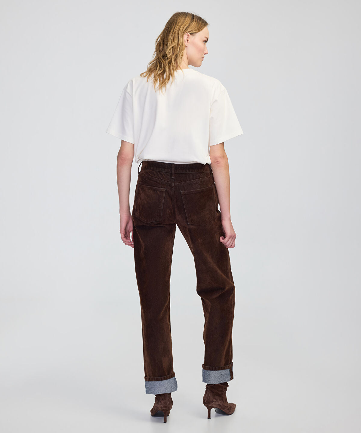 Flocked Wide-Leg Jeans