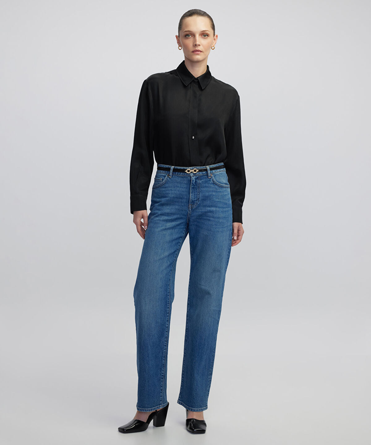 Shirt with Metal Buttons