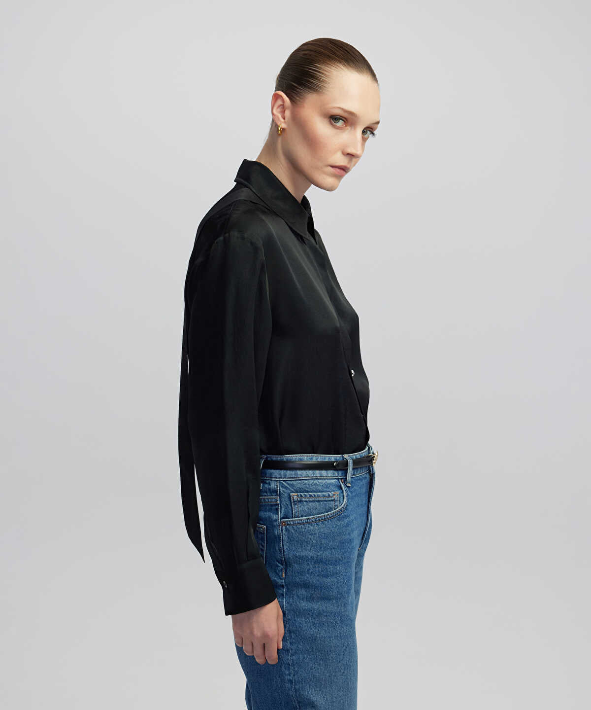 Shirt with Metal Buttons