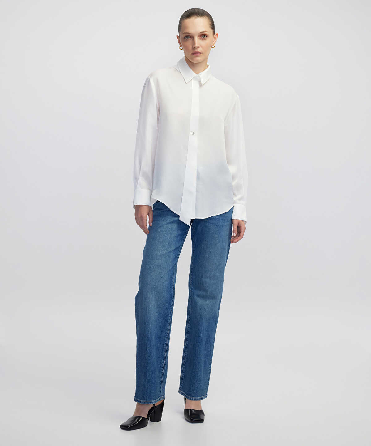 Shirt with Metal Buttons