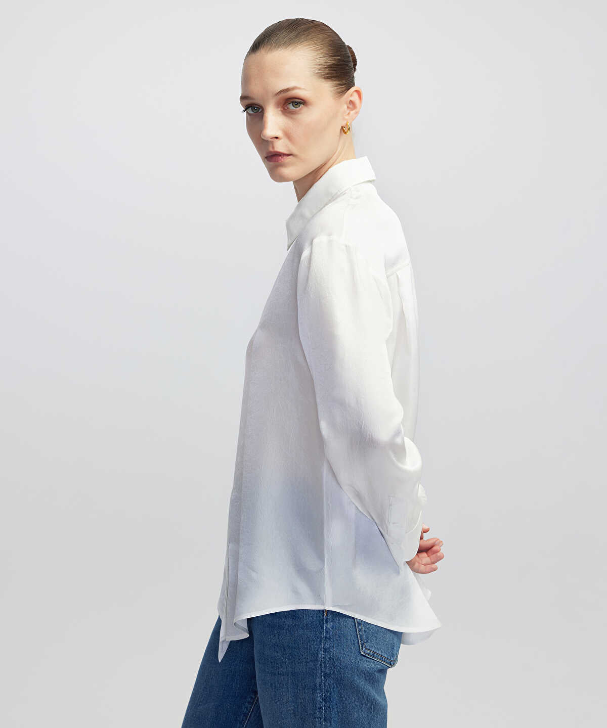 Shirt with Metal Buttons