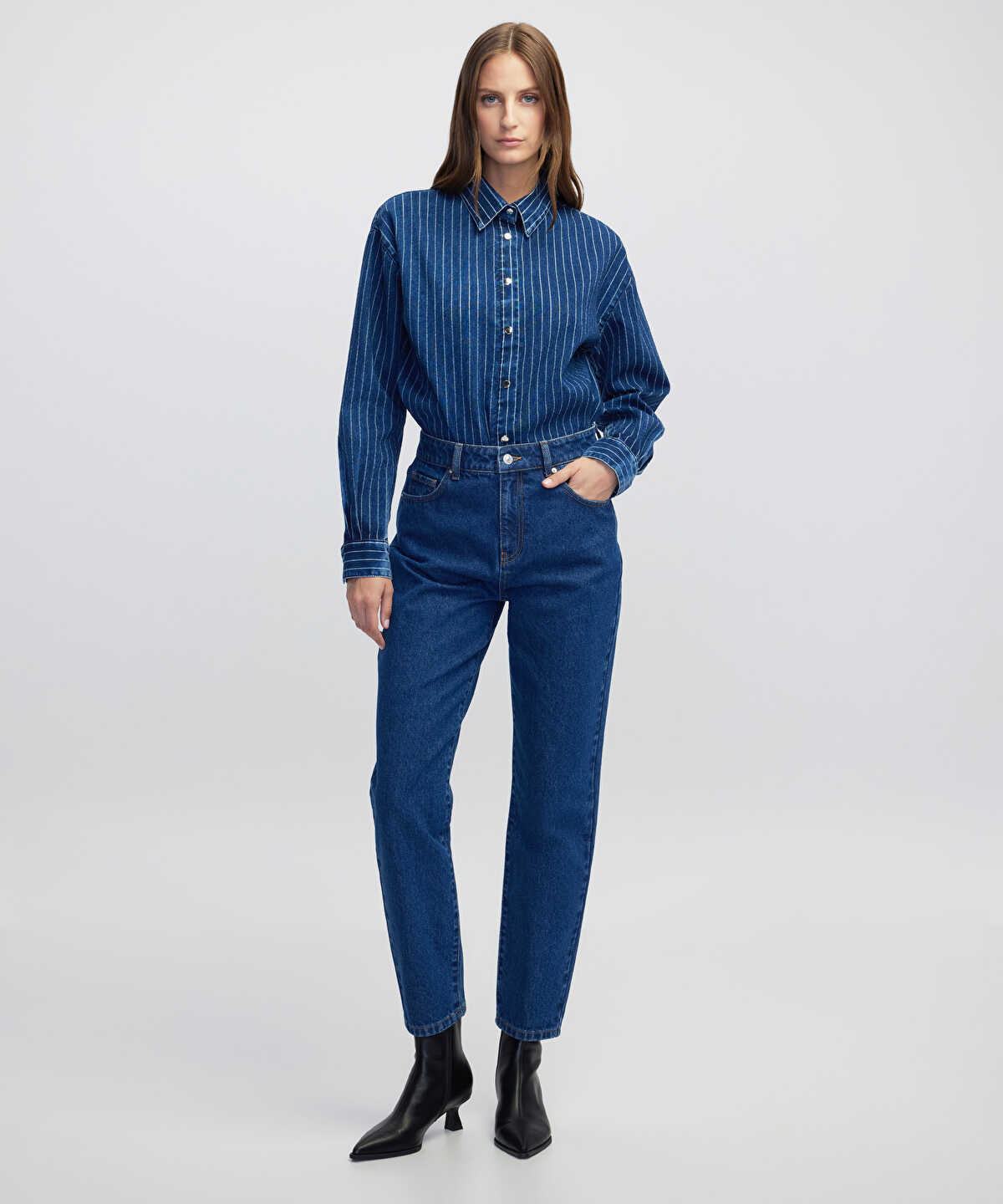 Striped Denim Shirt