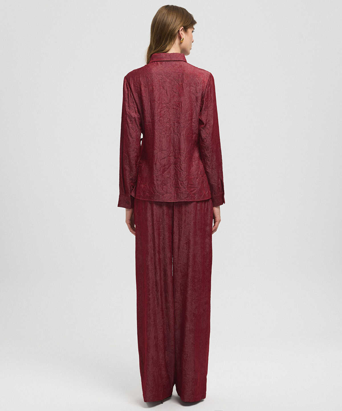 Asymmetric Tie Waist Shirt
