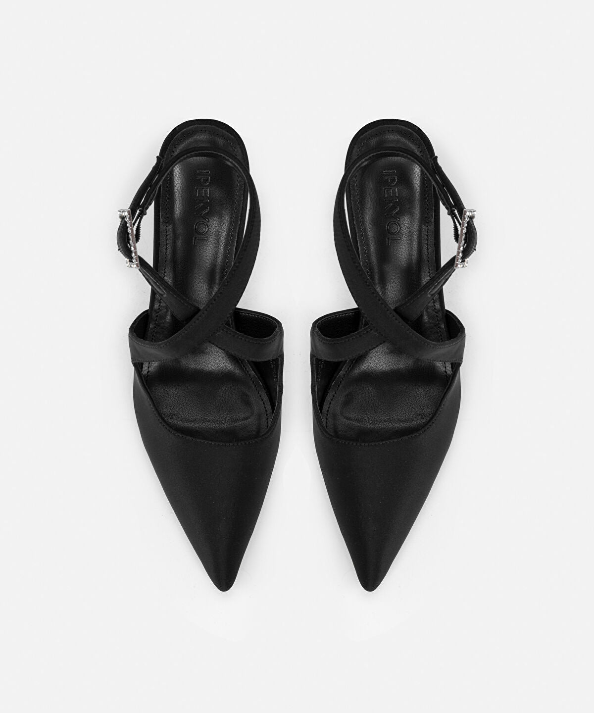 Criss Cross Rhinestone Heels
