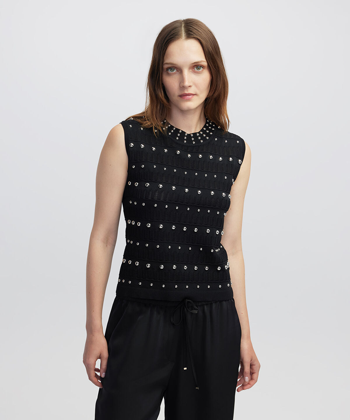 Embellished Knit Top