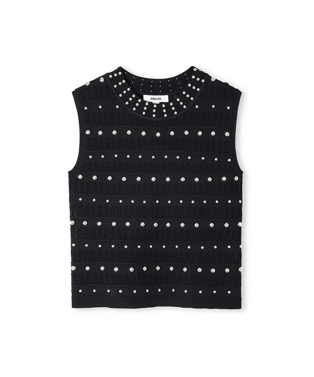 Embellished Knit Top