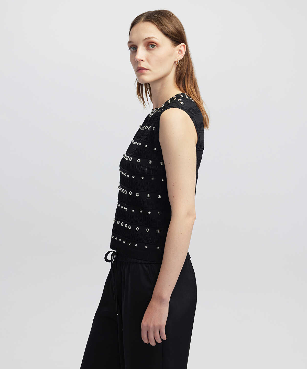 Embellished Knit Top
