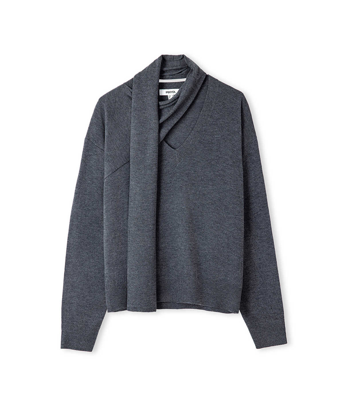 Scarf Knit Sweater