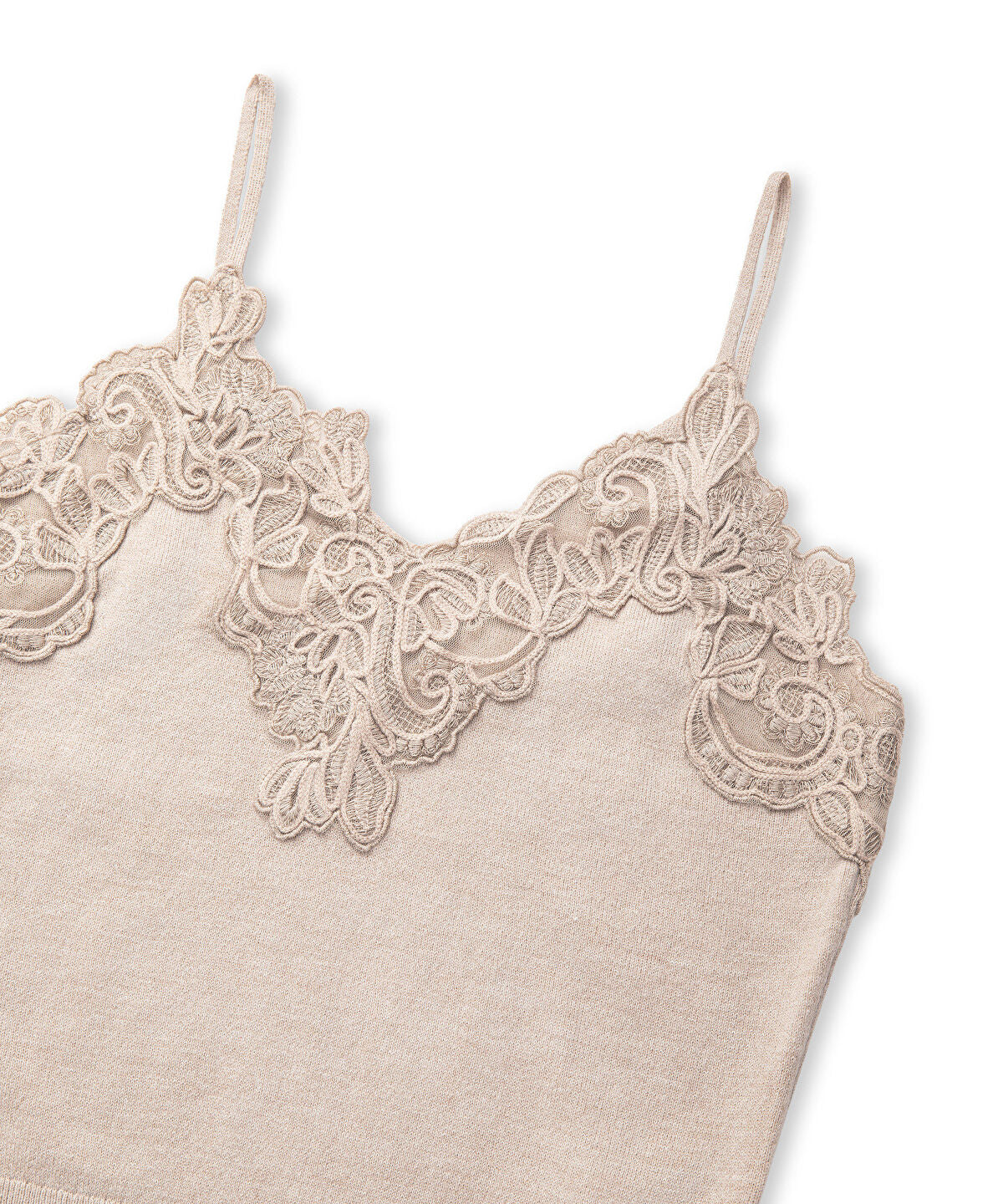Lace-Applique Knit Top