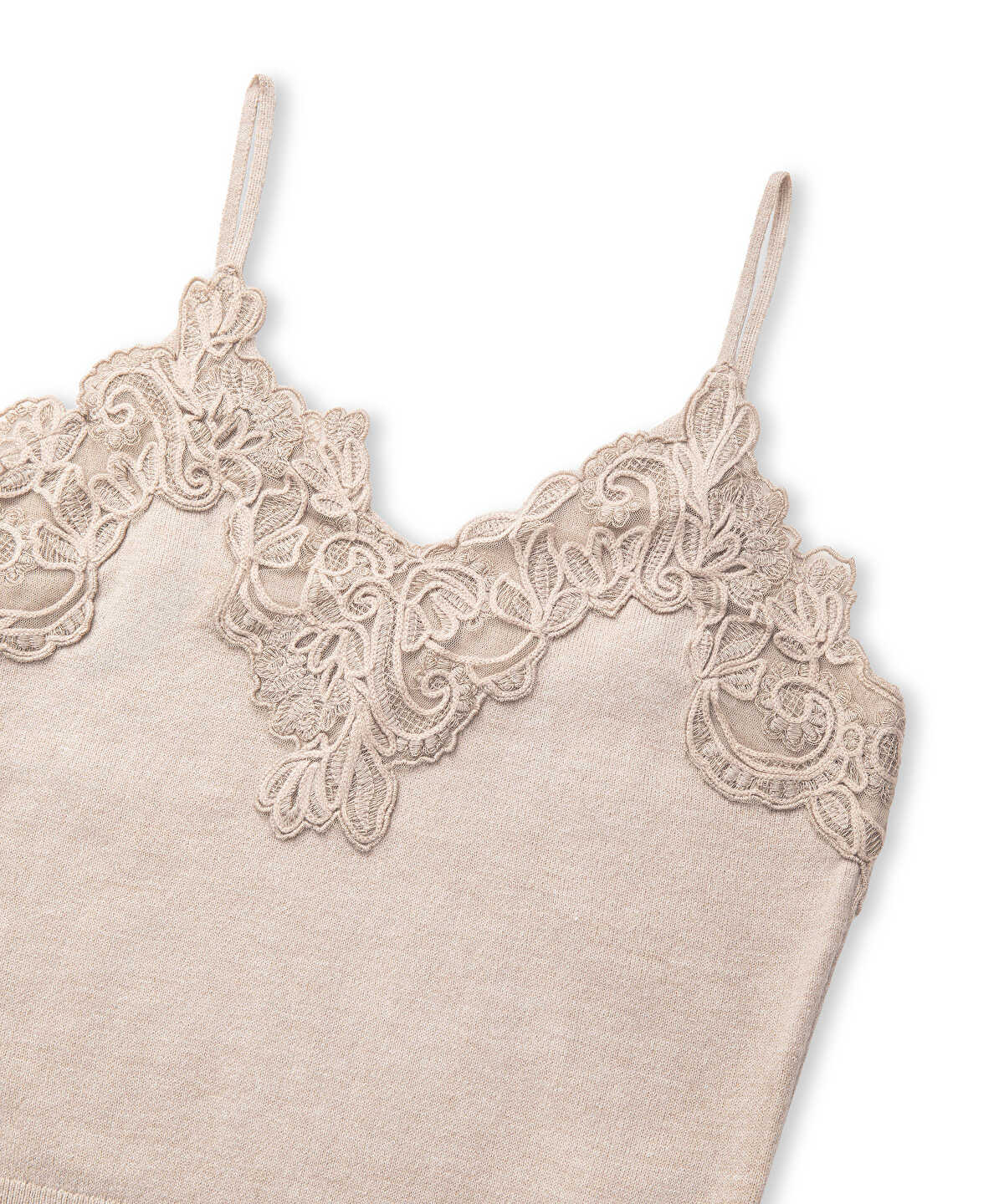Lace-Applique Knit Top