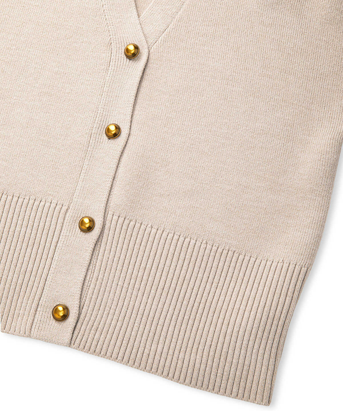 Metal Button Knit Cardigan