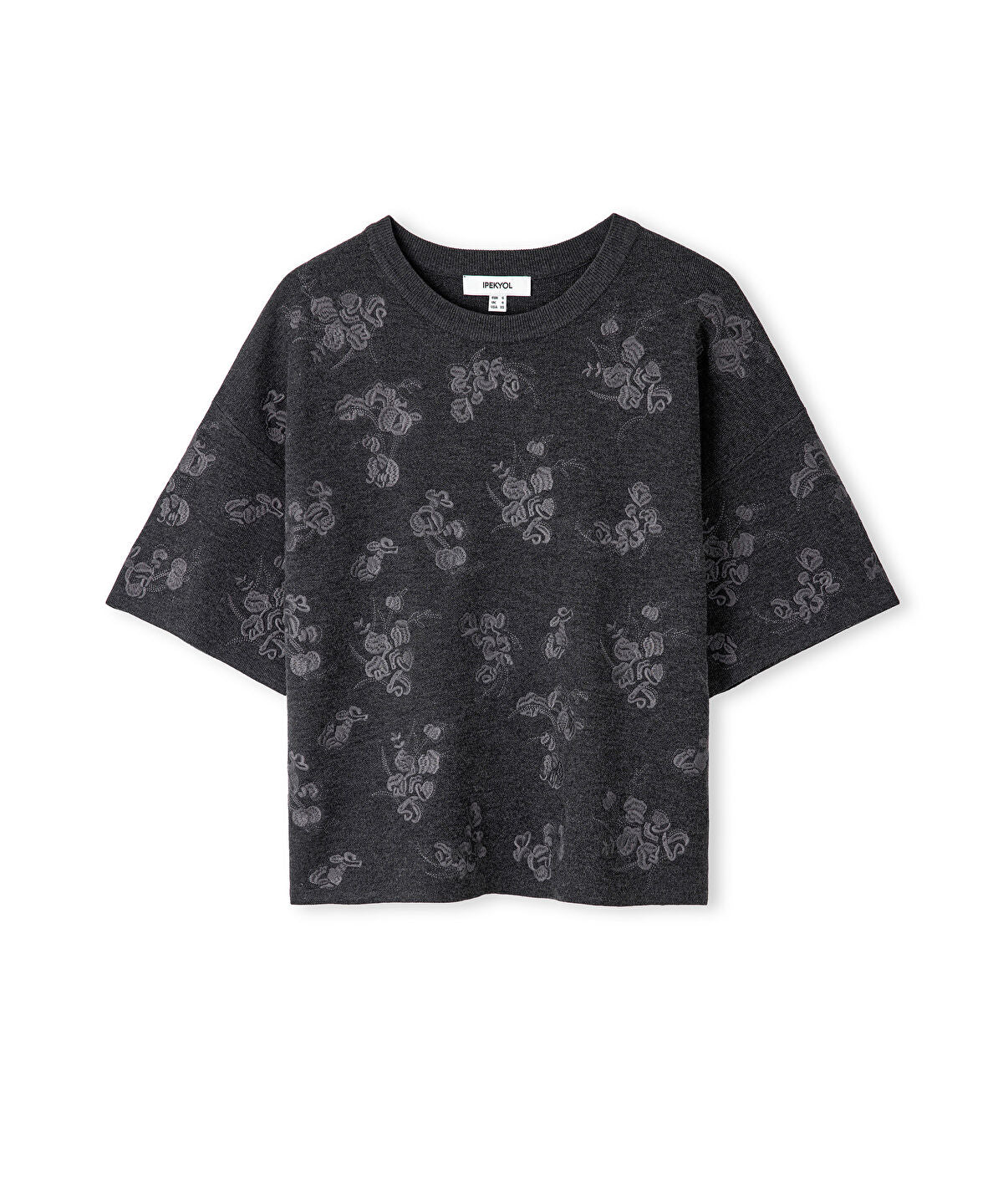Embellished Knit T-Shirt