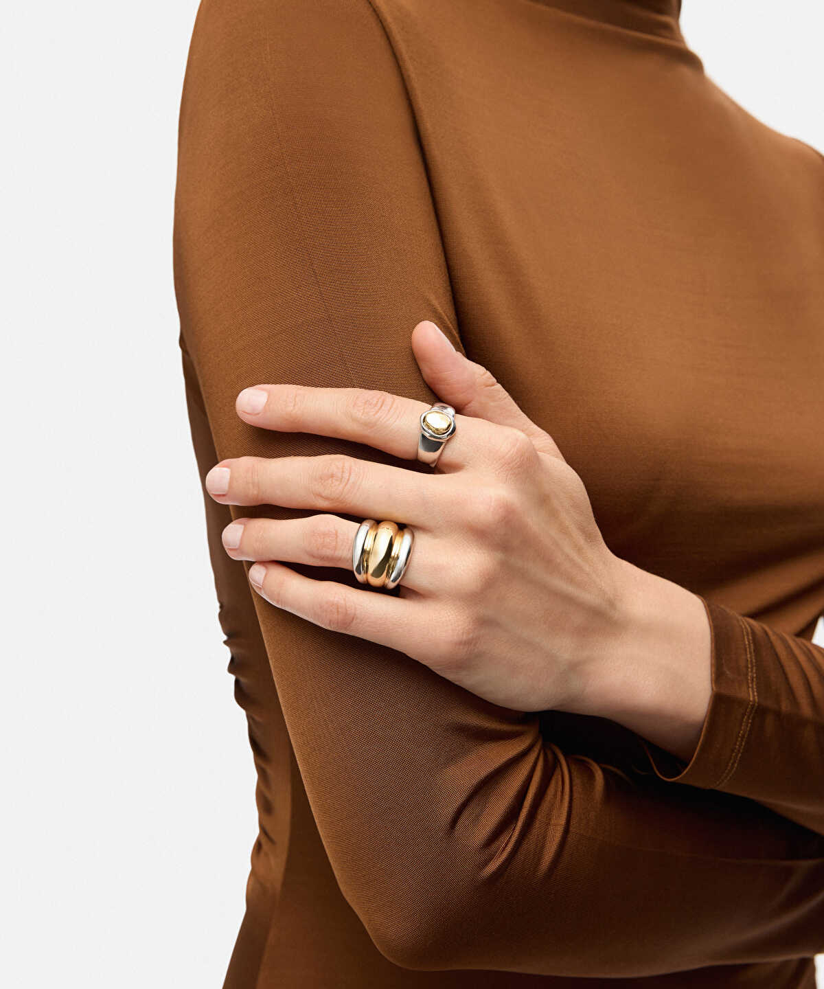 Pack of 2 Two-Tone Rings