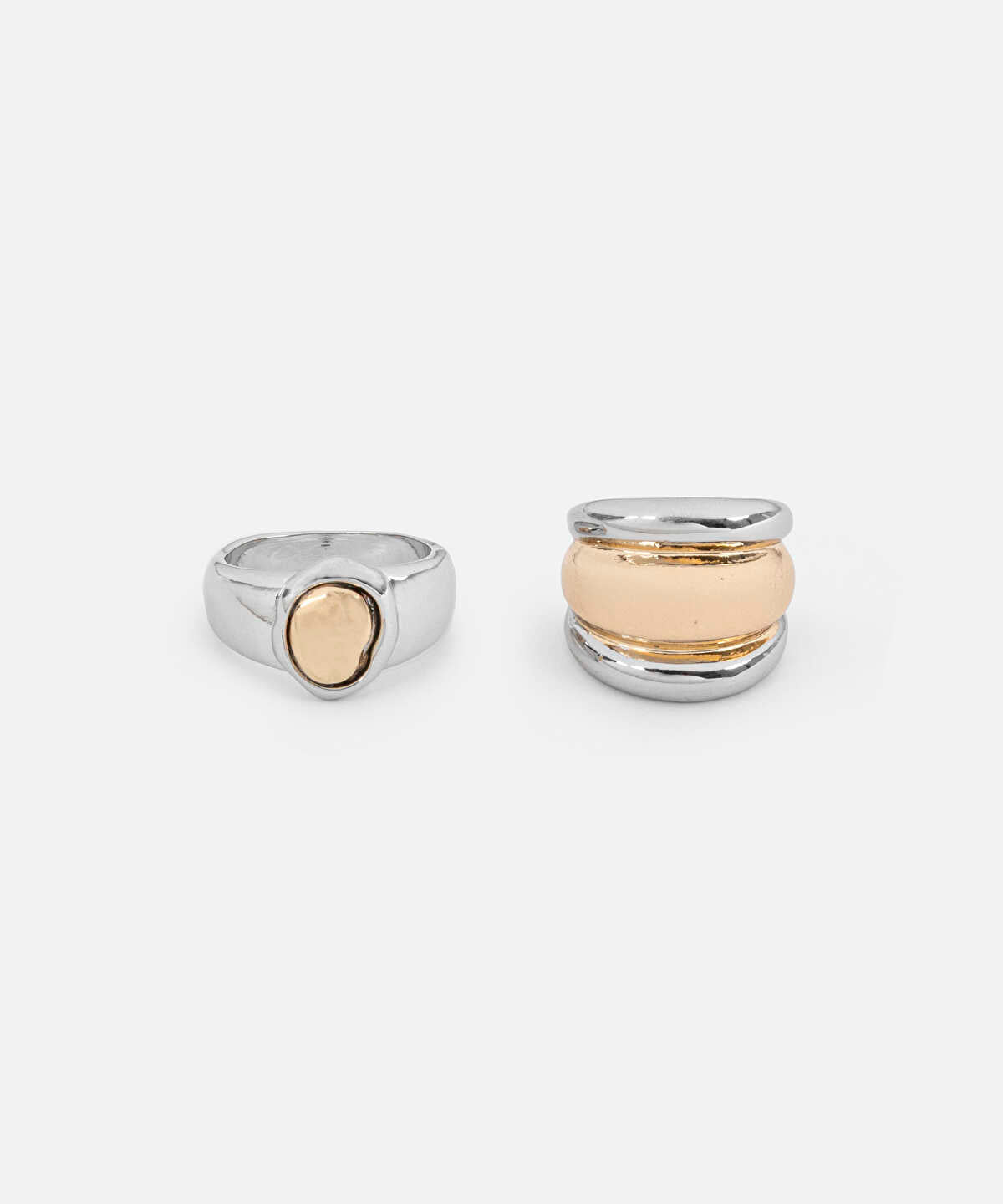 Pack of 2 Two-Tone Rings