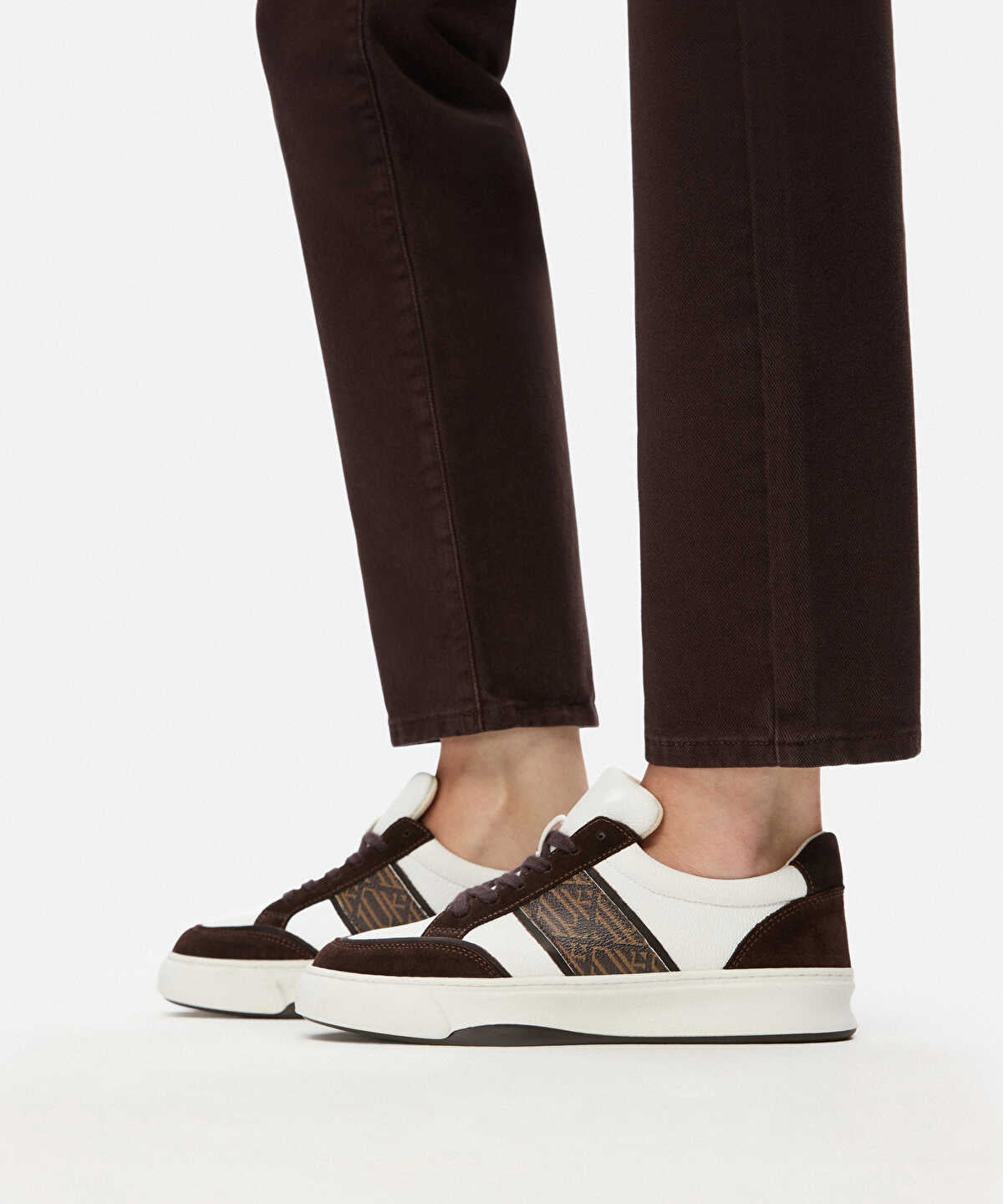 Monogram Print Sneakers