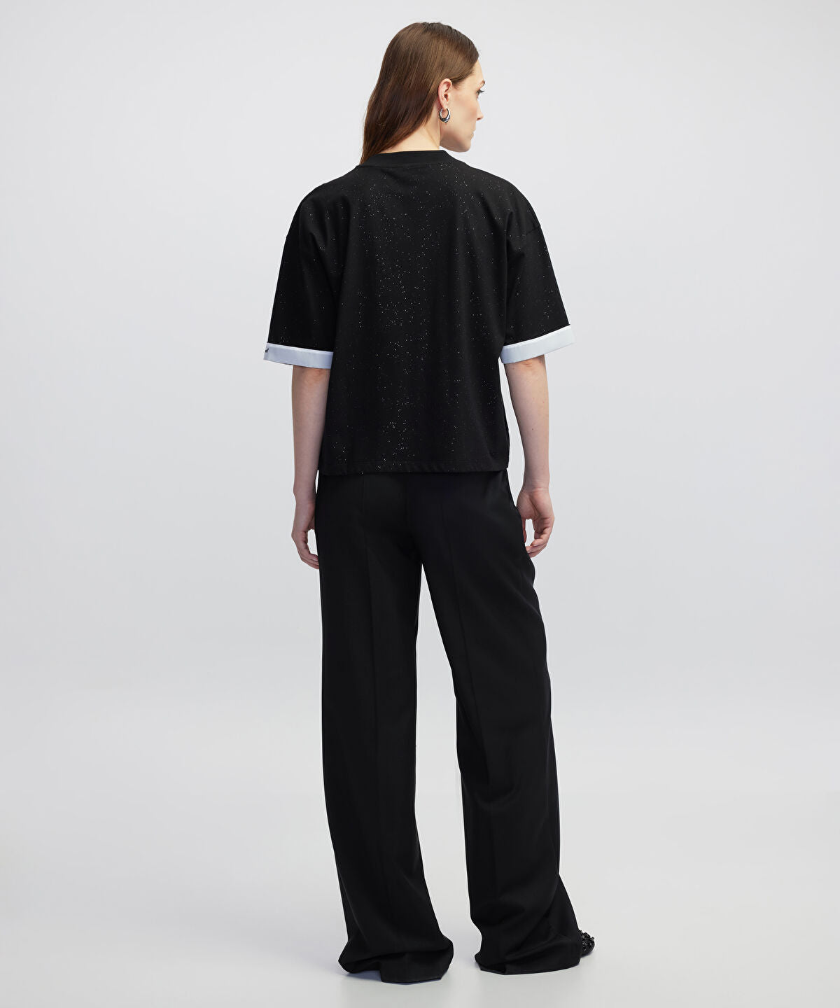 Embroidered Color-Block T-Shirt