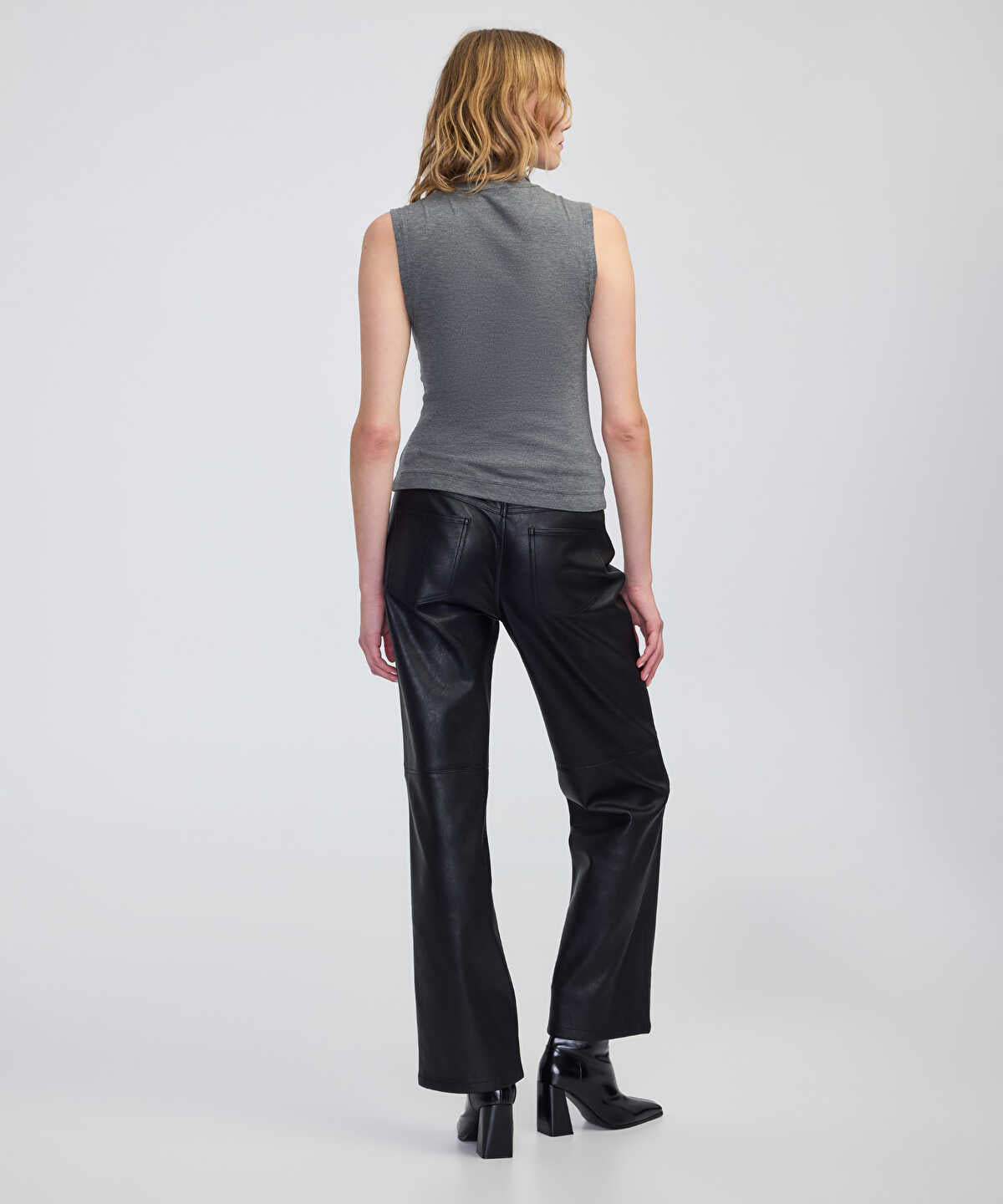 High-Neck Basic T-Shirt
