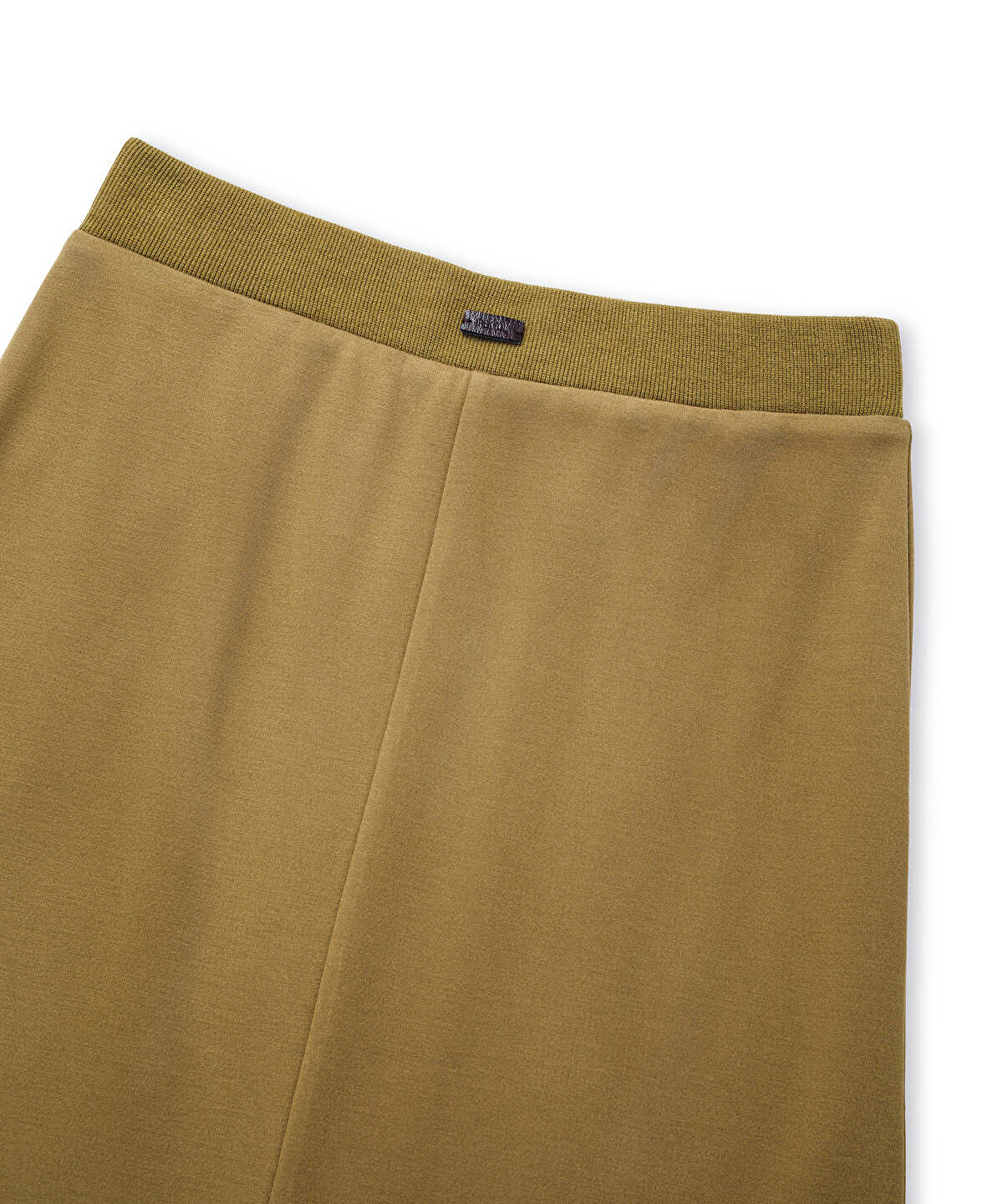 Rib-Waist Midi Skirt