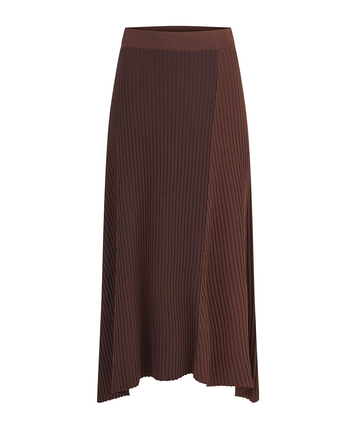 Color-Block Knit Midi Skirt
