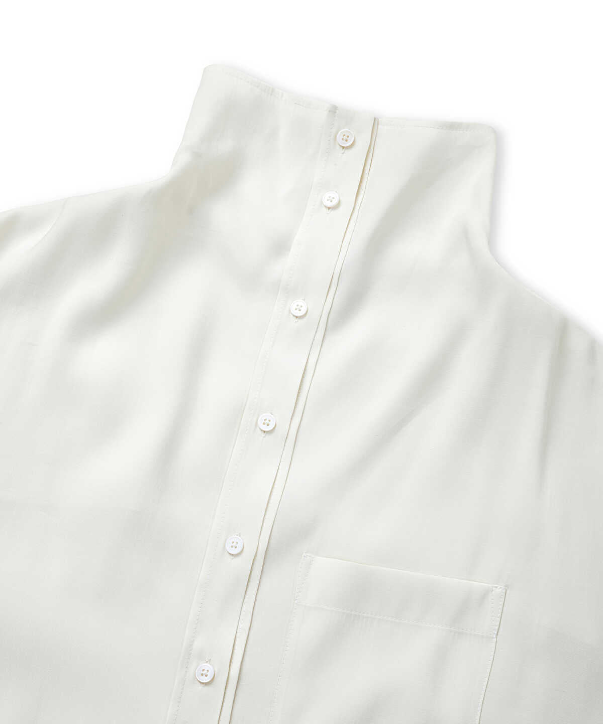 Oversized Shirt with Draped Collar