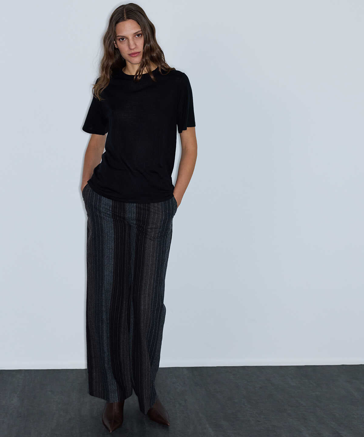 Basic Wool-Blend Knit Top