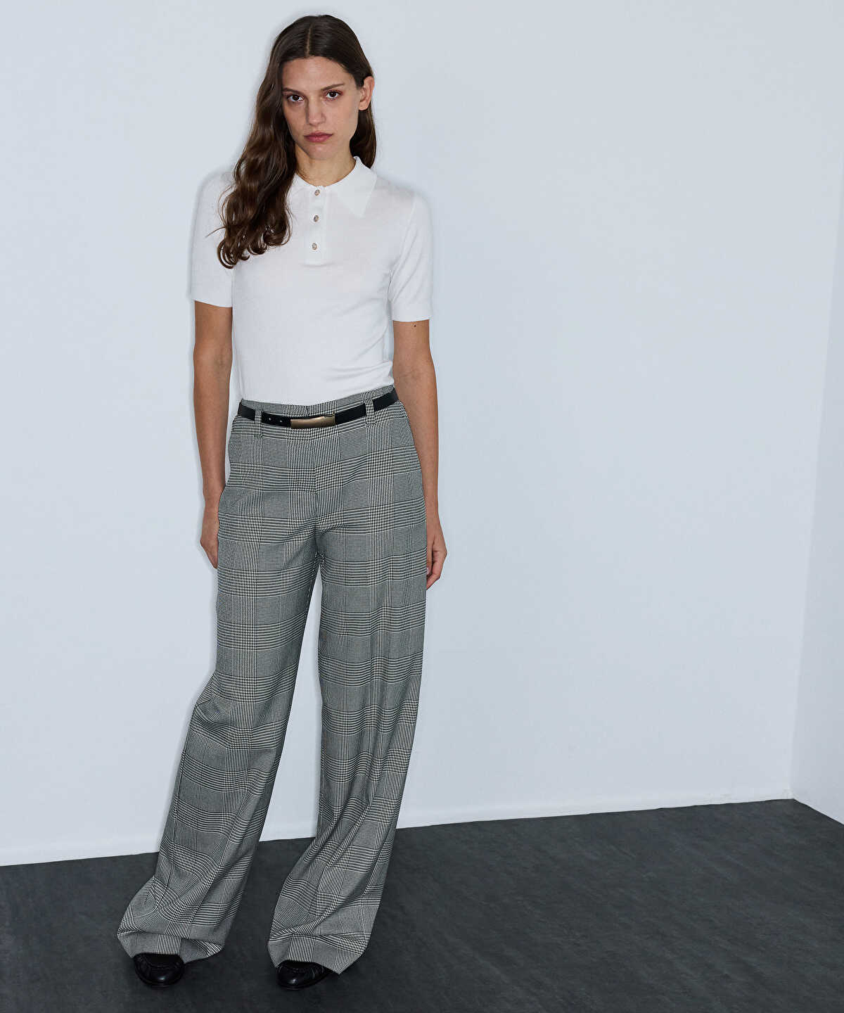 Polo Knit Top