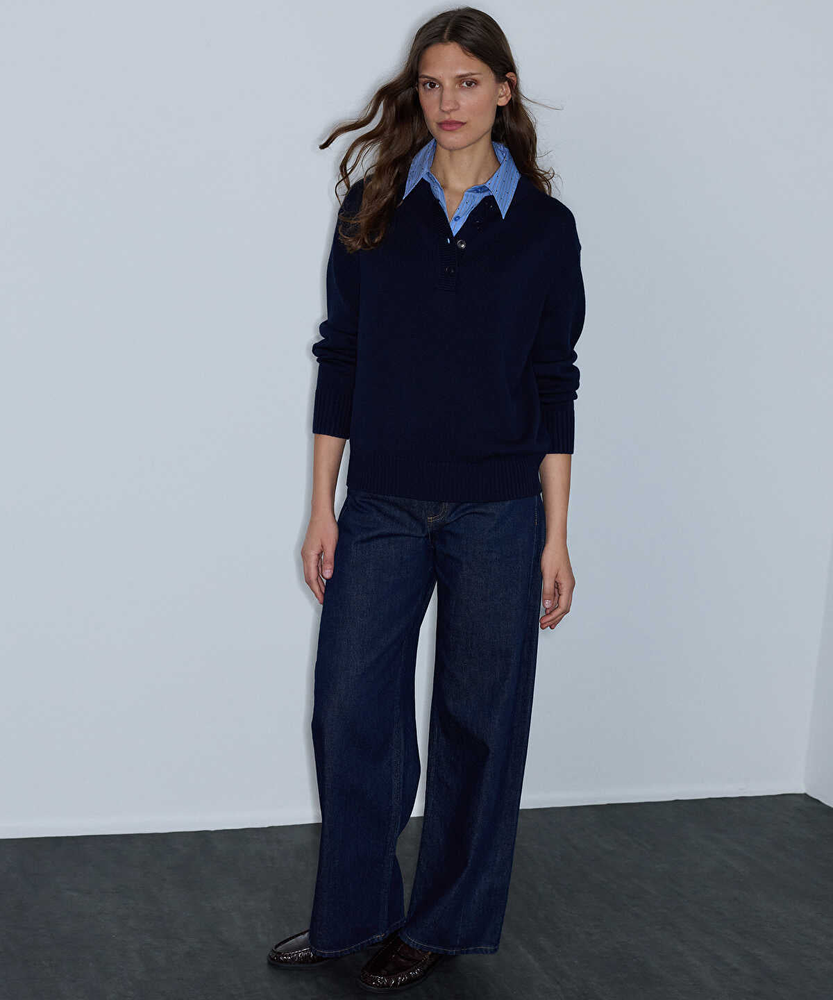 Layered-Effect Sweater